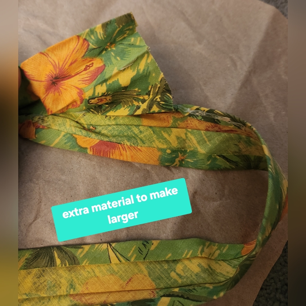Hat Band PANAMA JACK Unisex Floral Green/Orange/Yelliw EUC Hat Band - Picture 5 of 6